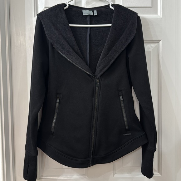 Athleta Easy Cozy Karma Asym Hooded Jacket Size Small - Picture 5 of 10